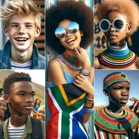Feier der Jugendkultur Südafrikas durch Fotografie